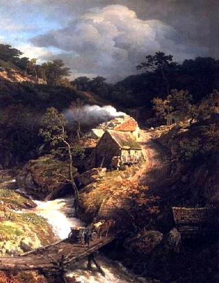 A Mountainous Landscape with a Torrent