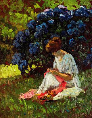 The Artist's Wife at Work