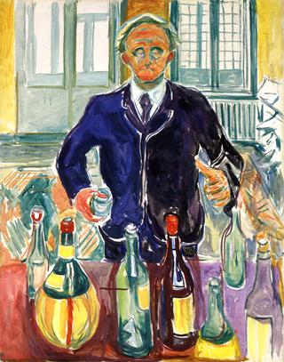 Self-Portrait with Bottles