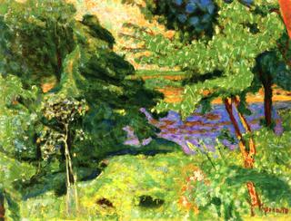 Garden at Vernon, Landscape by the Seine