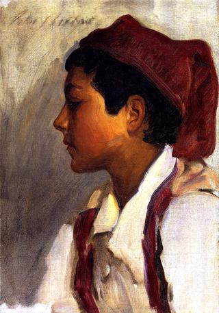 Head of a Neapolitan Boy in Profile