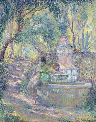 Saint-Tropez, Two Girls at the Fountain