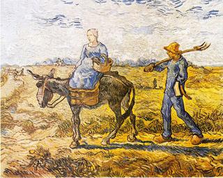 Peasant Couple Going to Work (after Millet)