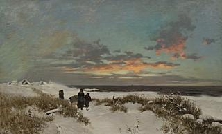 Winter evening by the sea (Colberg)