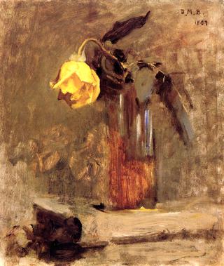 Vase with Yellow Rose