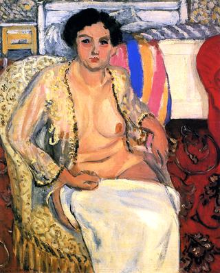 Woman Seated on an Armchair, Open Robe