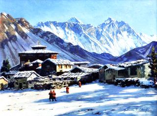 Mt. Everest from Tengboche