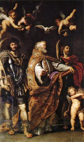 St George with St Maurus and Papianus