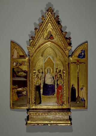 三联画：圣母玛利亚与基督和圣徒；耶稣降生和耶稣受难