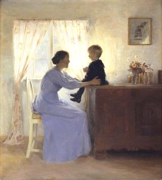 Mother and Child in an Interior