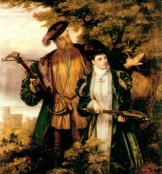 King Henry and Anne Boleyn Deer shooting in Windsor Forest