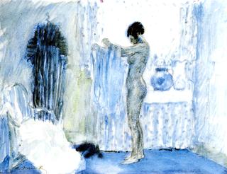 Nude in Her Boudoir (study)