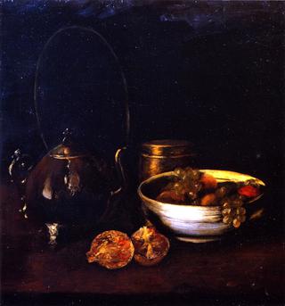 Still LIfe with Tea Kettle and Fruit