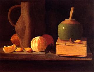 Oranges, Lemons, Nuts, Pitcher and Honey Pot