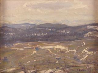 Hegau landscape in early spring