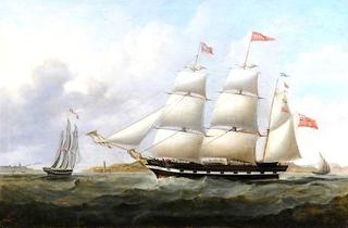 The Barque 'Vitula' in Liverpool Bay