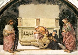 Lamentation over the Dead Christ with Saints Faustinus and Parentius