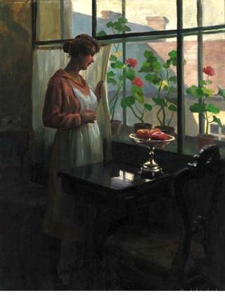 Lady at a Sunlit Window