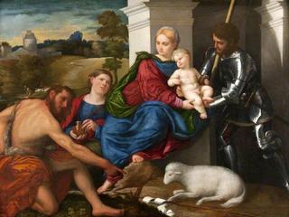 圣母子与施洗者圣约翰、抹大拉的马利亚和乔治