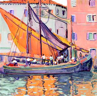 The Orange Sail, Venice