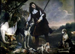 Huntsman with His Dogs and Game