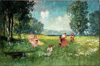 Landscape with Women and Children