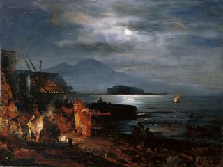 Moonlit Night at the Gulf of Naples