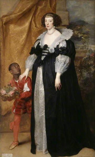 洛林的亨丽埃塔公主（1611-1660），出席者有一页