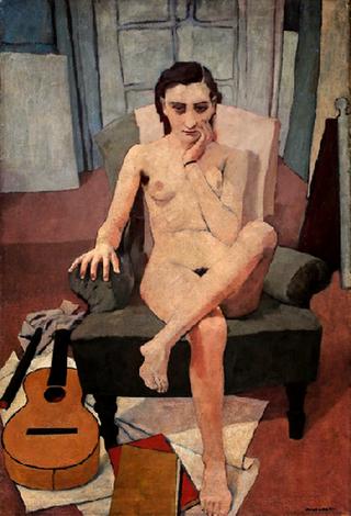 Seated Woman with Guitar