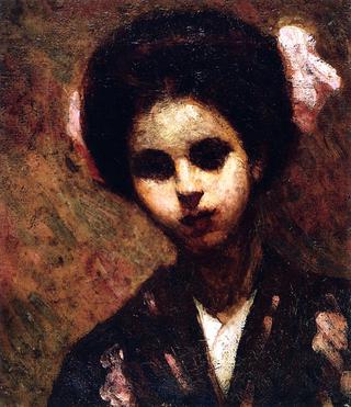 Young Woman in a Kimono