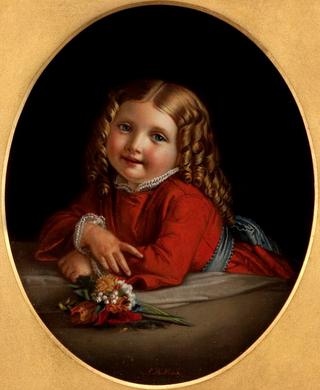 A Young Girl With A Posy