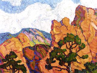 Rocks and Pines, Garden of the Gods, Manitou, Colorado