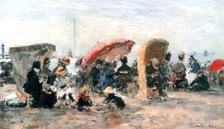 Trouville, Beach Scene