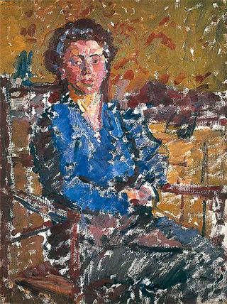 Seated Girl in Blue