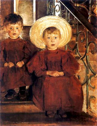 Children on the Stairs