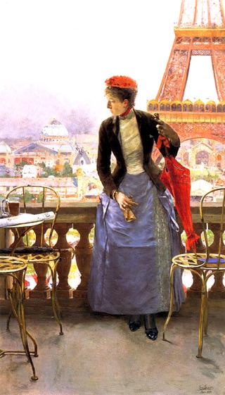 Lady at the Paris Exposition