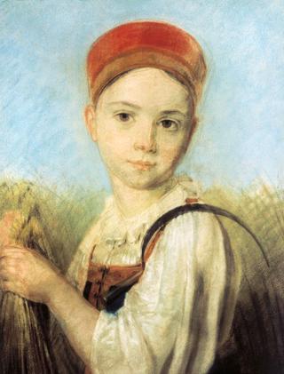 Peasant Girl with a Sickle