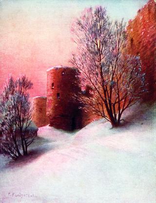 The Koporie Castle in Winter