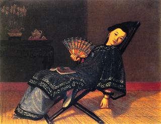 Oriental Lady with Fan