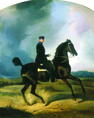 An Officer on Horseback