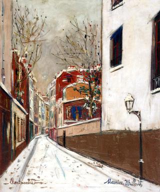 Street in the Snow, Montmartre