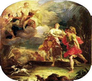 Life of Aeneas - Aeneas and Dido Caught in a Storm