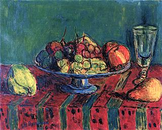 Small Still Life of Fruit and a Glass