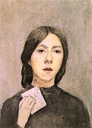 Self-Portrait with Letter