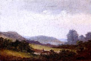 Figures in a Hilly Landscape