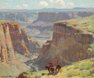 Riders Overlooking Canyon