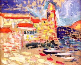 View of Collioure with Church