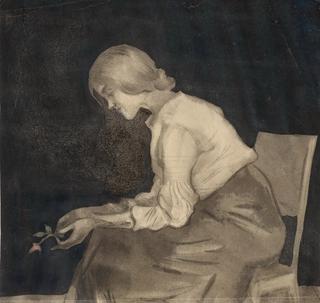 The Artist's Wife with a Rose
