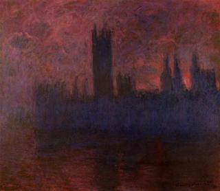 Houses of Parliament, London, Symphony in Rose