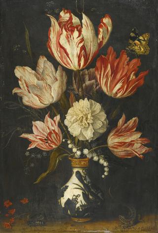 Still Life with Tulips and Insects